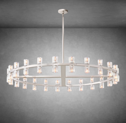 Wine-Glass Modern Round Chandelier 48" D