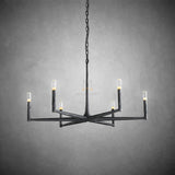 Huts Vintage Twig Stripe Texture Round Chandelier 36"/48"/60"