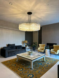 Marige K9 Crystal Rectangular Chandelier 60"