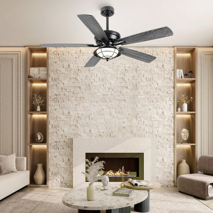 Indoor/Outdoor Ceiling Fans Farmhouse Modern Style 52"