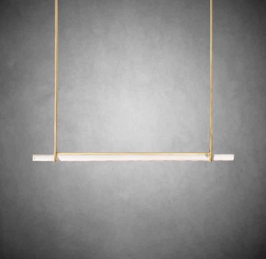 Aurivox Crystal Single Bar Linear Chandelier