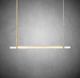 Aurivox Crystal Single Bar Linear Chandelier