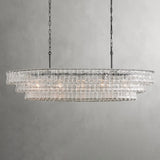 Ghiaccio Glass Oval Chandelier 54''