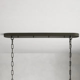 Ghiaccio Glass Oval Chandelier 54''