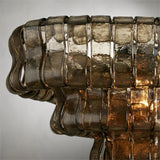 Ghiaccio Glass Oval Chandelier 54''