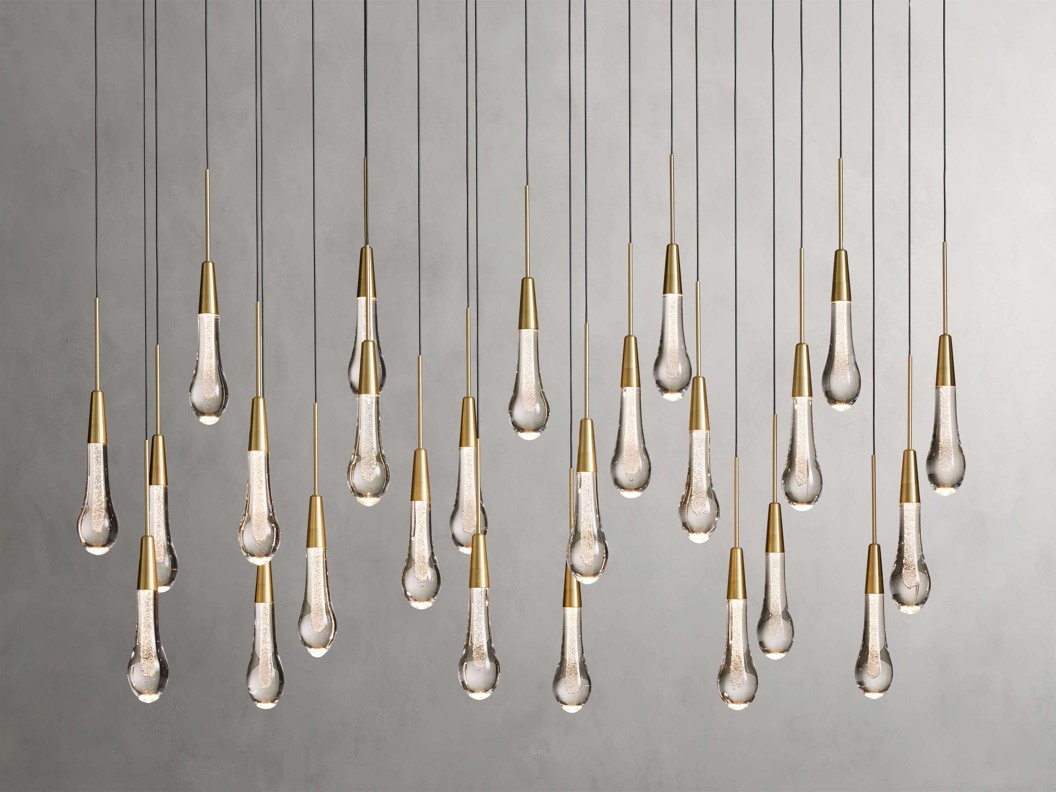 Solitaire Linear Chandelier 70"W