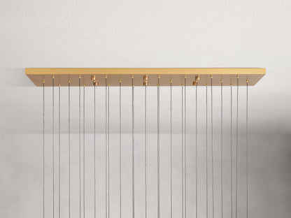 Solitaire Linear Chandelier 70"W 50"W