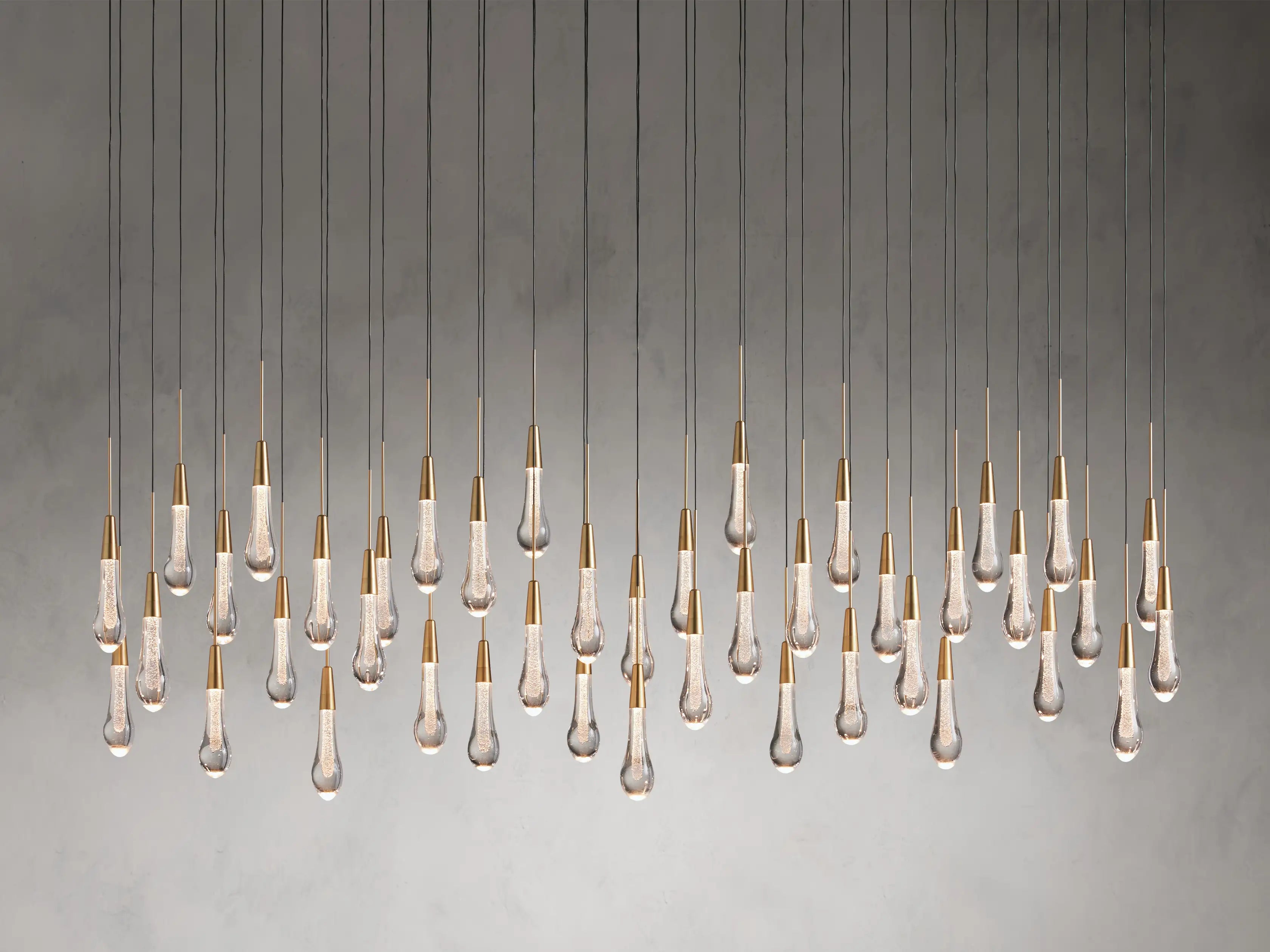 Solitaire Linear Chandelier 70"W 50"W