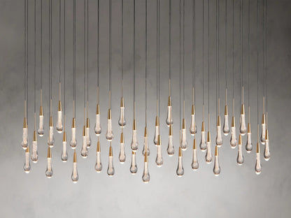 Solitaire Linear Chandelier 70"W 50"W