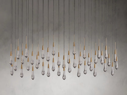Solitaire Linear Chandelier 70"W 50"W