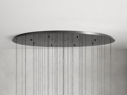 Soltaire Round Chandelier 17'' 24'' 36'' 40'' 58''D