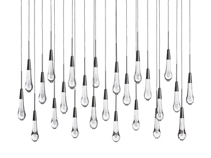 Solitaire Linear Chandelier 70"W 50"W