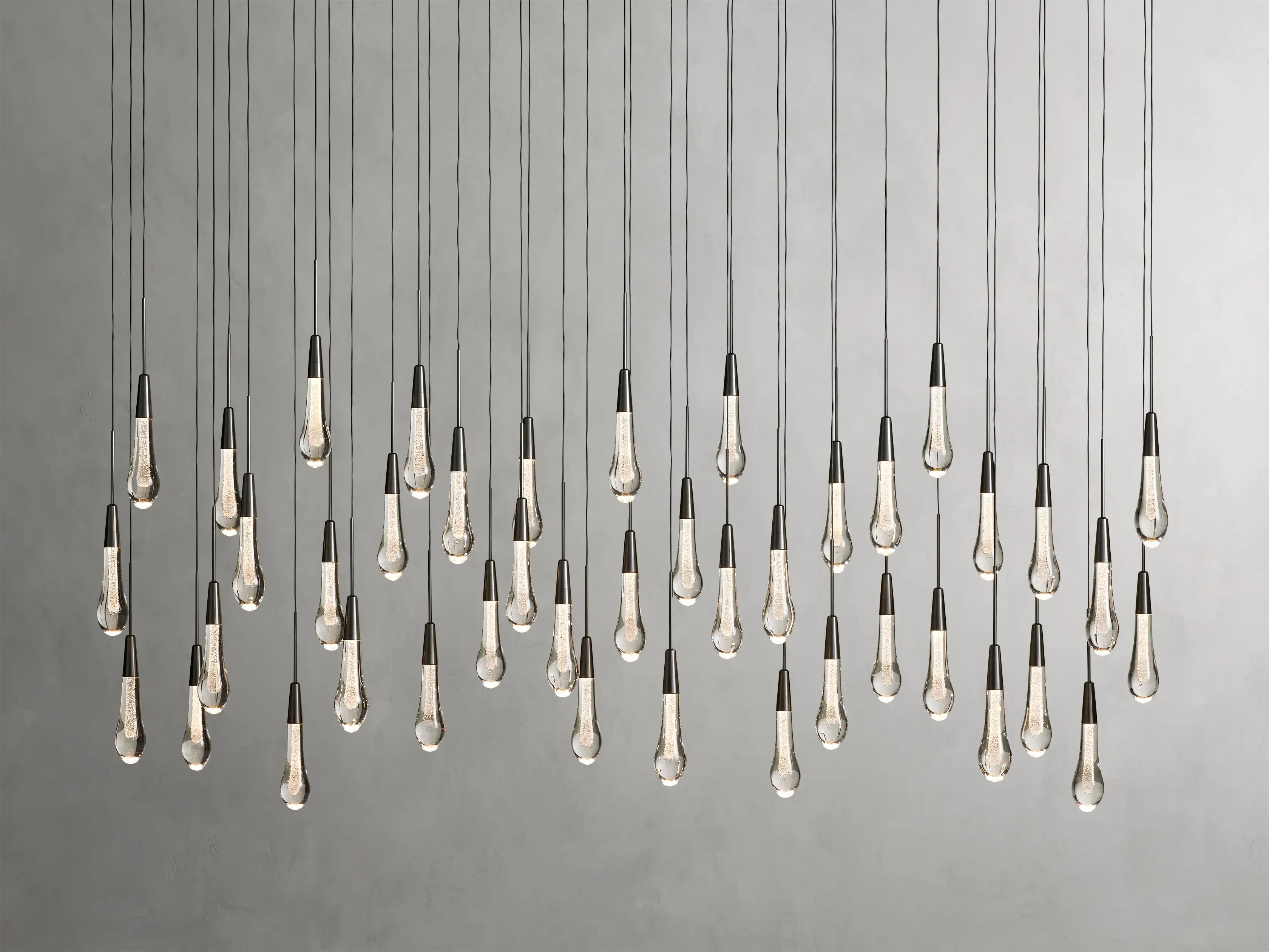 Solitaire Linear Chandelier 70"W