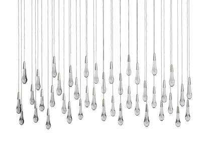 Solitaire Linear Chandelier 70"W 50"W