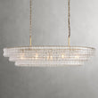 Ghiaccio Glass Oval Chandelier 54''