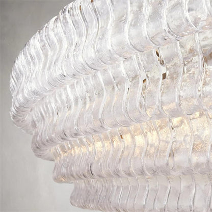 Ghiaccio Glass Oval Chandelier 64.75''