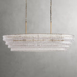 Ghiaccio Glass Oval Chandelier 64.75''