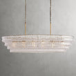 Ghiaccio Glass Oval Chandelier 64.75''