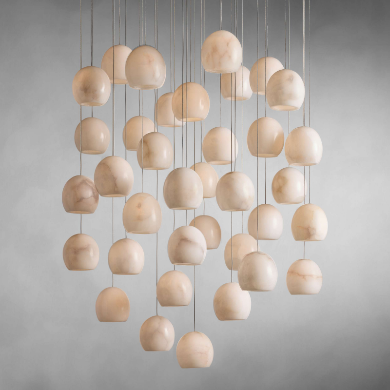 Alabaster Maeva Round Chandelier 7/15/36