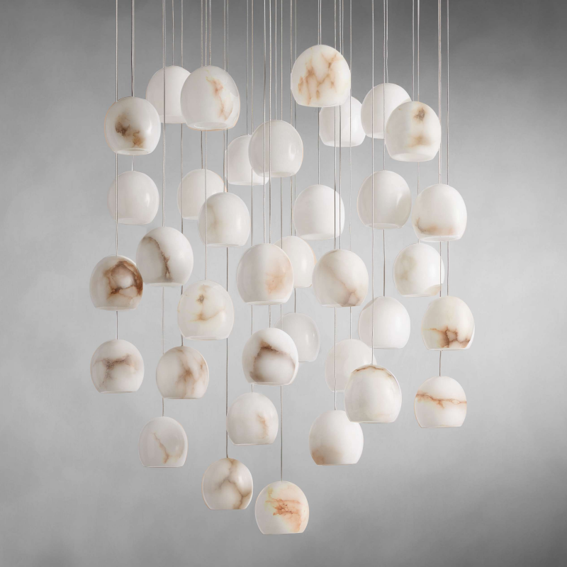 Alabaster Maeva Round Chandelier 7/15/36