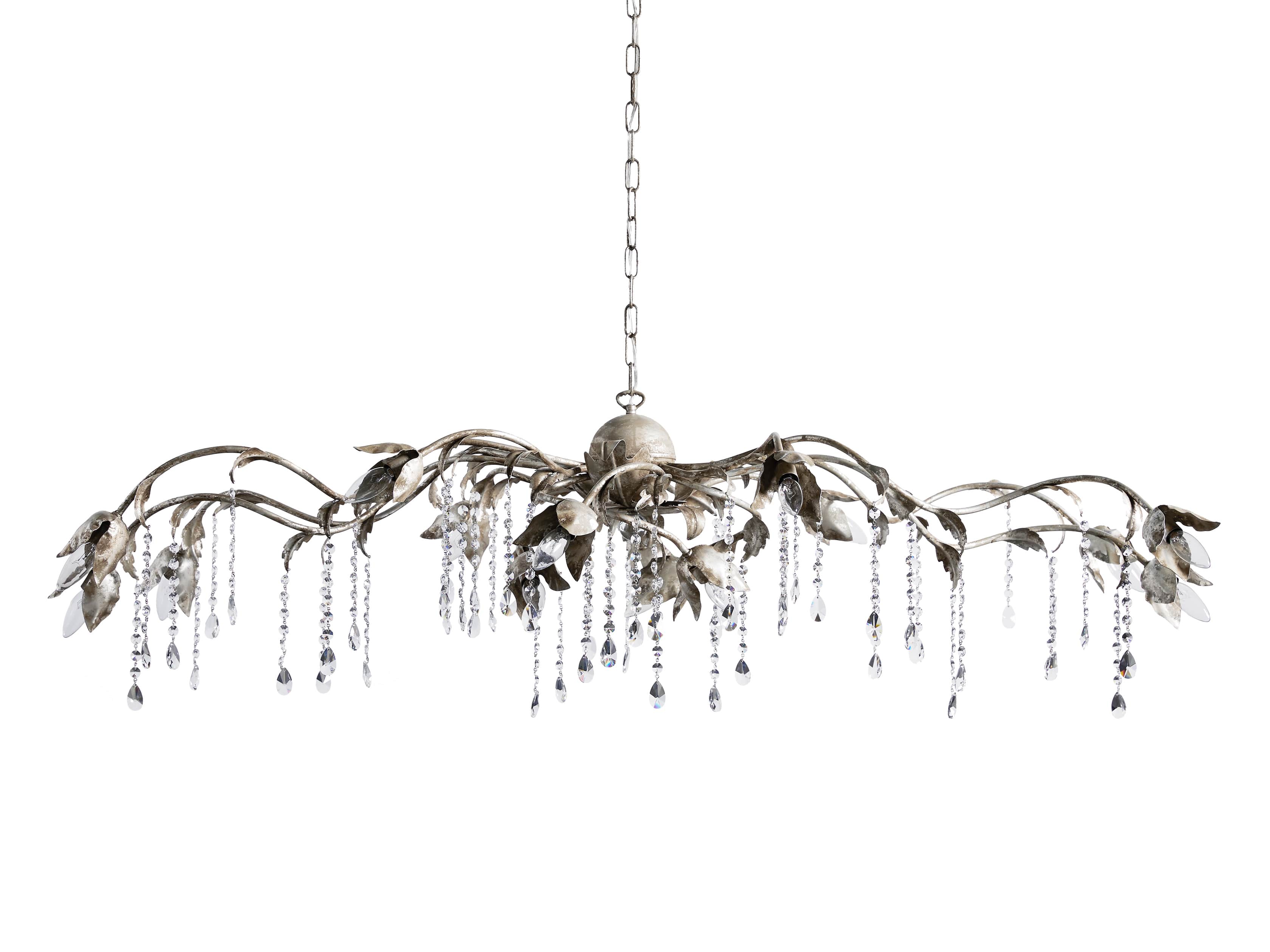 Gothic Viticcio Rectangular Chandelier  61" 71'' - Silver