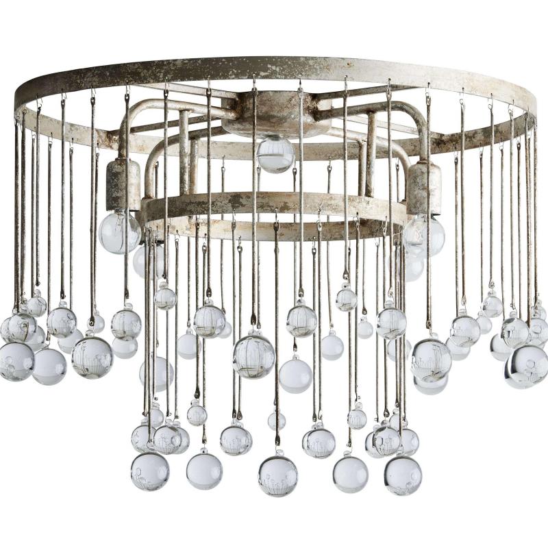 Aubry Crystal Ball Flushmount