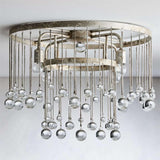 Aubry Crystal Ball Flushmount