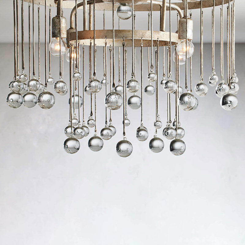 Aubry Crystal Ball Flushmount