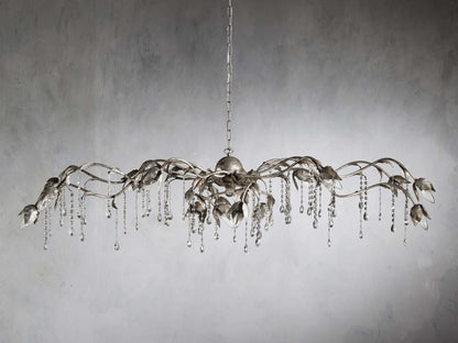 Gothic Viticcio Rectangular Chandelier  61" 71'' - Silver