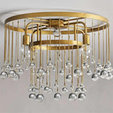 Aubry Crystal Ball Flushmount