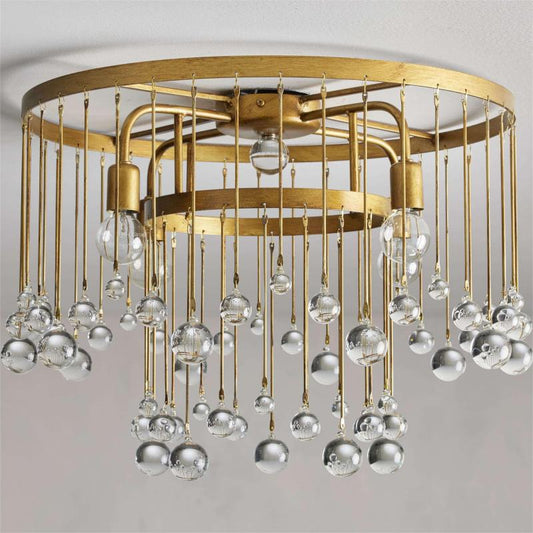 Aubry Crystal Ball Flushmount
