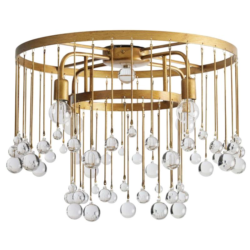 Aubry Crystal Ball Flushmount