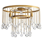 Aubry Crystal Ball Flushmount