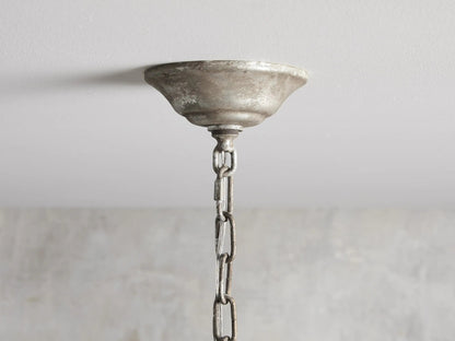 Gothic Viticcio Rectangular Chandelier  52" - Silver