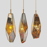 Deniselamp® Gold Art Deco Diamond Pendant Lamp & Chandelier
