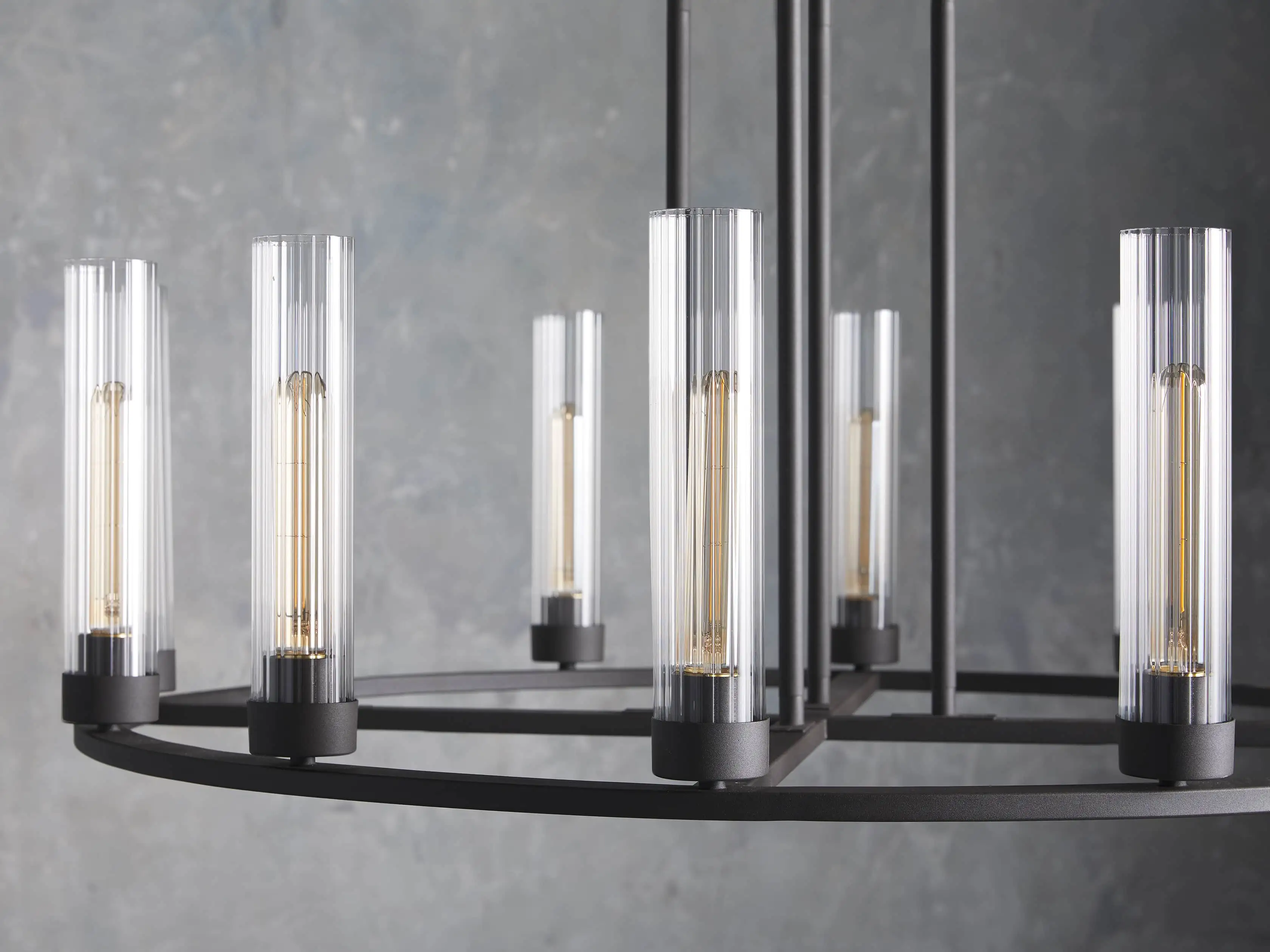 Andreas Modern Glass Round Chandelier