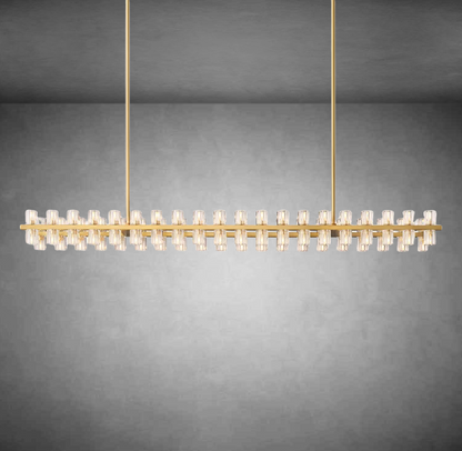 Wine-glass Rectangular Chandelier 54" 72"