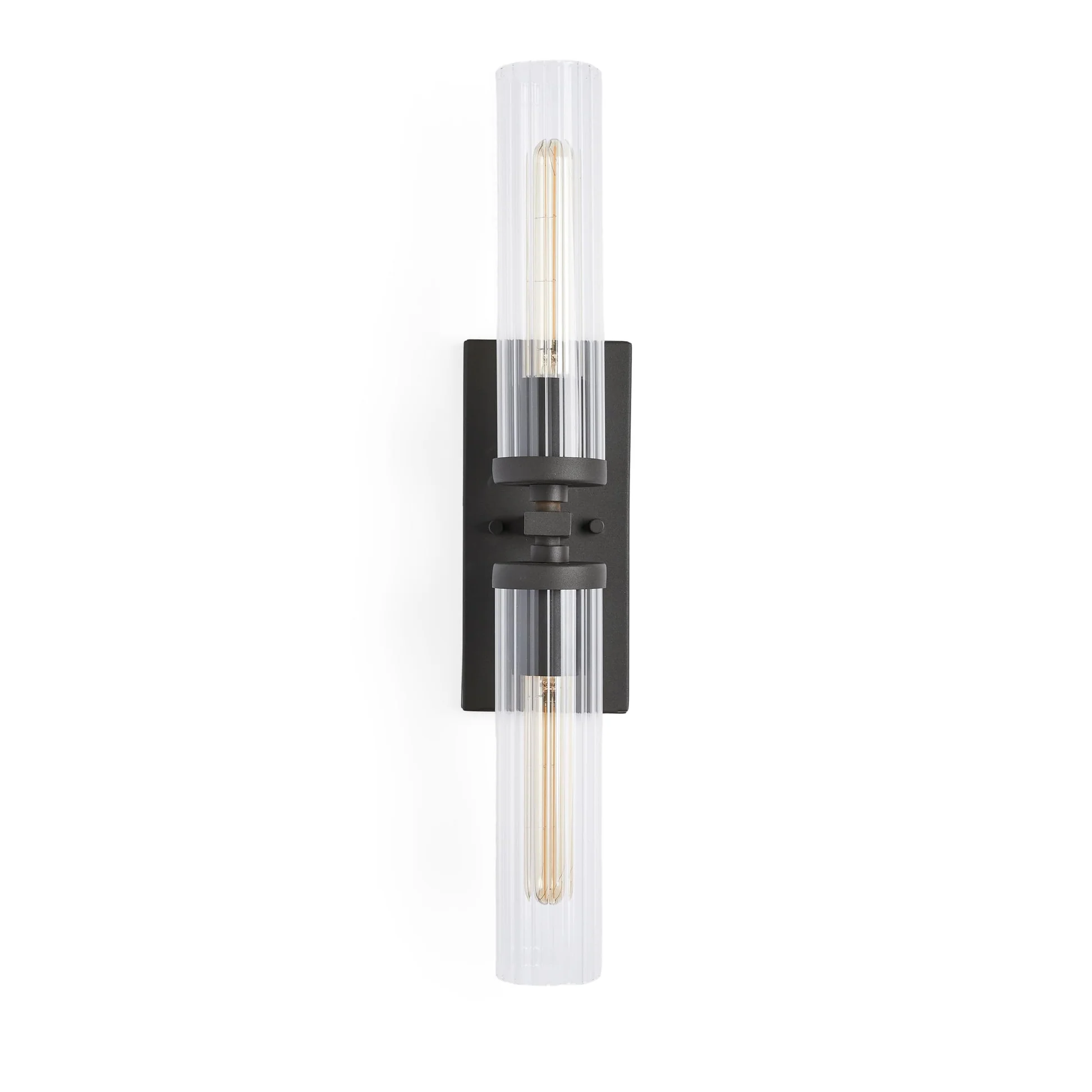 Andreas Modern Linear Glass Wall Sconces 2 Lights