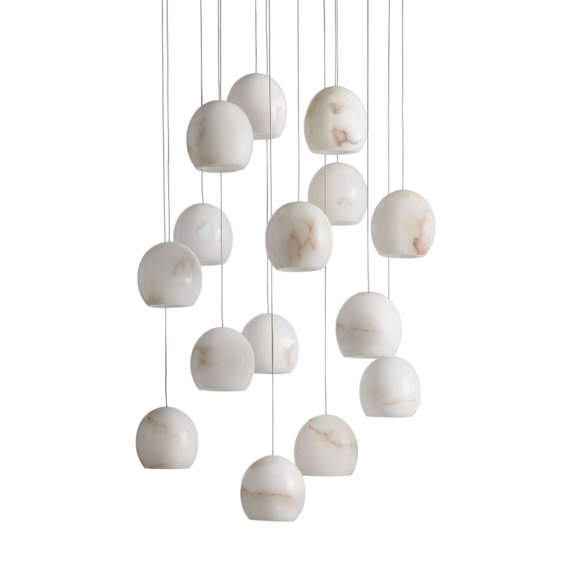Alabaster Maeva Round Chandelier 7/15/36