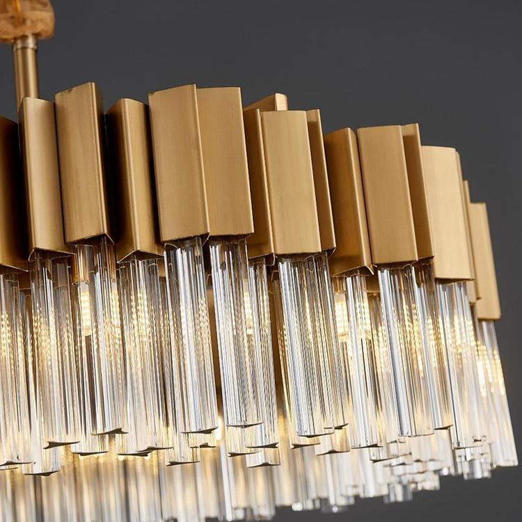 Denise Bobon Kubica Oval Crystal Chandelier