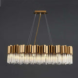 Denise Bobon Kubica Oval Crystal Chandelier