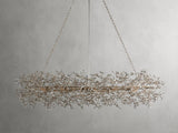 Fiore Crystal Flowers Creative Oval Chandelier