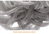 Deniselamp® Silver Chain Chandelier Creative Round Design Loft Chandelier