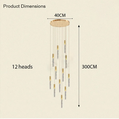 Adelaide Foyer & Staircace Chandelier 23" 19" 15" D