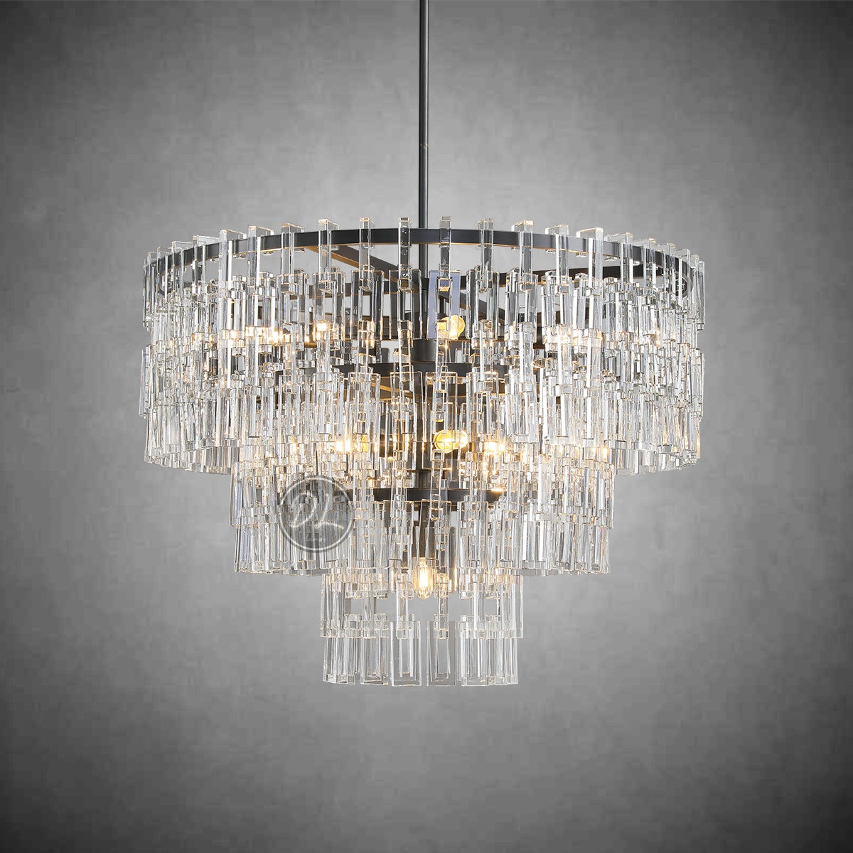 Marige 3-Tier Round Chandelier 36"