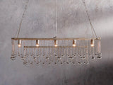 Crystal Ball Aubrey  Rectangular Chandelier 47'' 60''