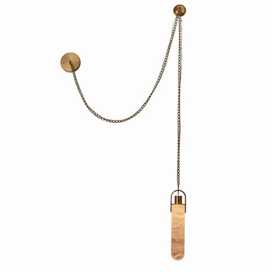 Alabaster Flint Led multi-drop pendant