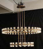 2-Tier Wine-Glass Round Chandelier 60",108-Lights