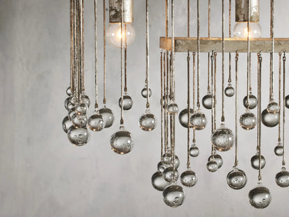 Aubrey Crystal Ball Rectangular Chandelier 47'' 60''