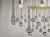 Aubrey Crystal Ball Rectangular Chandelier 47'' 60''